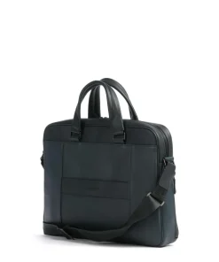 Black Square Aktentasche 15″ genarbtes Leder dunkelgrün