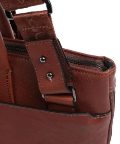 Black Square Aktentasche 15″ fein genarbtes Leder tabak