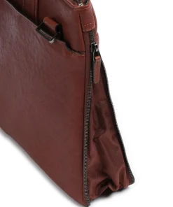 Black Square Aktentasche 15″ fein genarbtes Leder tabak