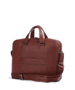 Black Square Aktentasche 15″ genarbtes Leder tabak