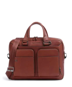 Black Square Aktentasche 15″ fein genarbtes Rindsleder tabak