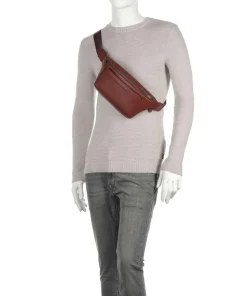 Black Square Gürteltasche genarbtes Rindsleder braun