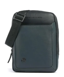 Black Square Umhängetasche genarbtes Rindsleder dunkelgrün