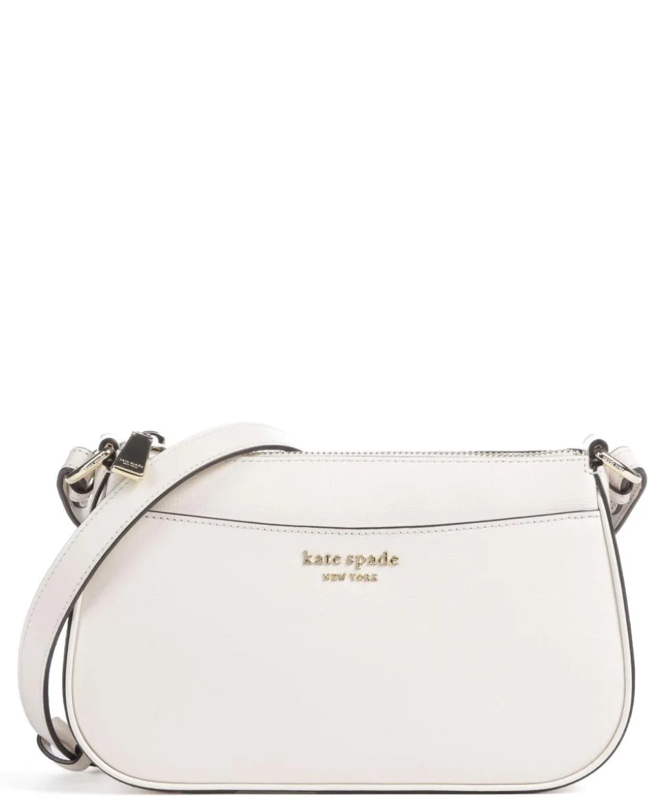 Bleecker Umhängetasche Saffiano-Rindsleder elfenbein