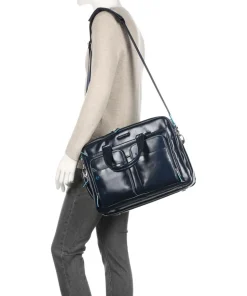 Blue Square Aktentasche 16″ Leder dunkelblau