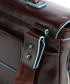 Blue Square Aktentasche 15″ glattes Leder braun