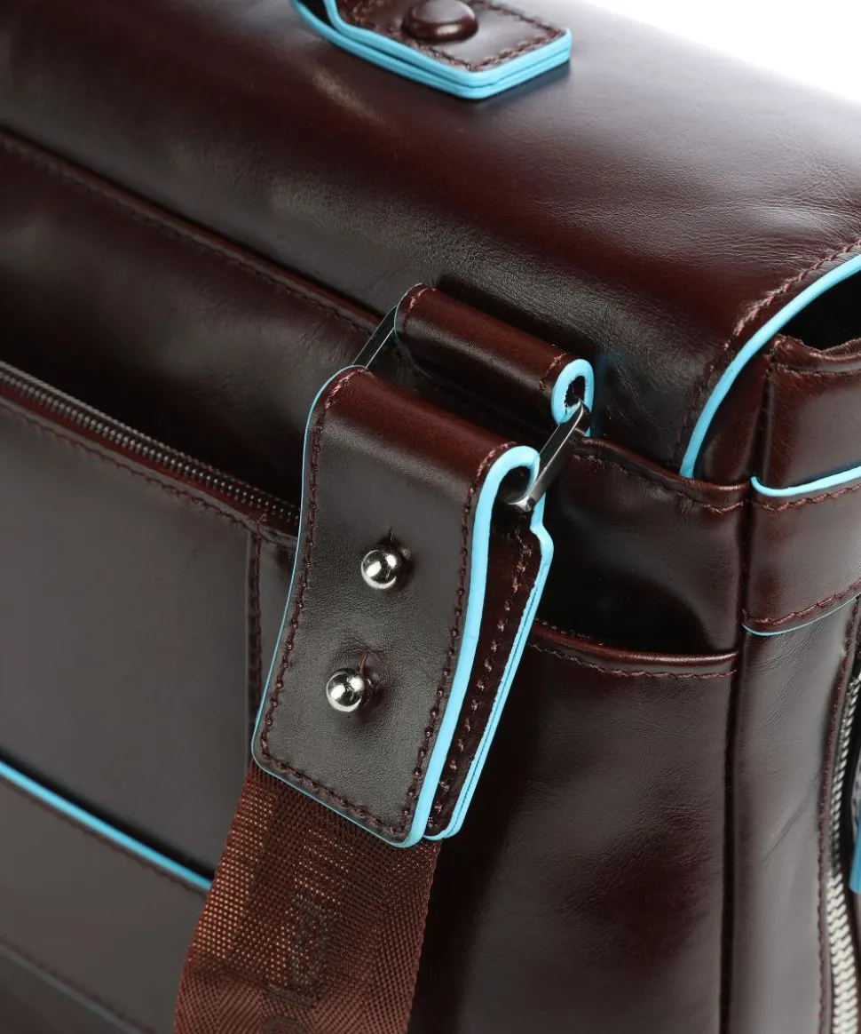 Blue Square Aktentasche 15″ glattes Leder braun