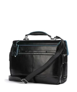 Blue Square Aktentasche 15″ Leder, genarbtes Leder schwarz