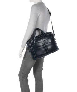 Blue Square Aktentasche 15″ Leder dunkelblau