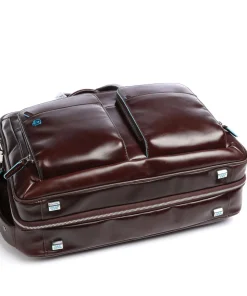Blue Square Aktentasche 16″ Leder mahagoni