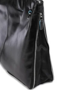 Blue Square Aktentasche 15″ glattes Leder schwarz