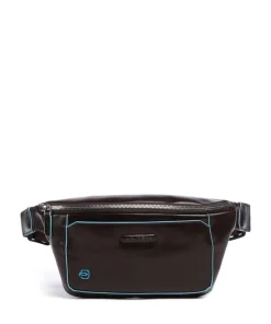 Blue Square Gürteltasche genarbtes Rindsleder mahagoni