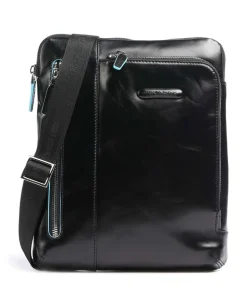 Blue Square Umhängetasche Leder schwarz