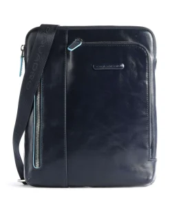 Blue Square Umhängetasche Leder blau