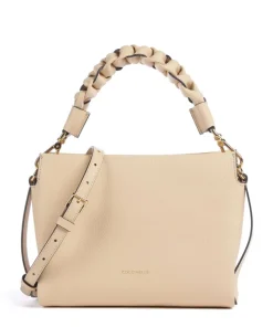 Boheme Grana Double Handtasche genarbtes Leder natur