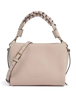 Boheme Grana Double Handtasche genarbtes Leder nude