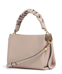 Boheme Grana Double Handtasche genarbtes Leder nude