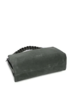 Boheme Suede Beuteltasche aufgerautes Rindsleder dunkelgrün