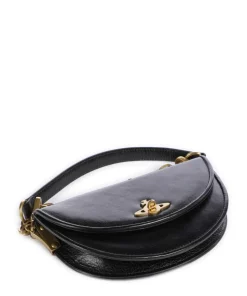 Bonnie Polished Umhängetasche Leder schwarz