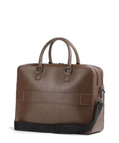 Boston Aktentasche 15″ Lederimitat dunkelbraun