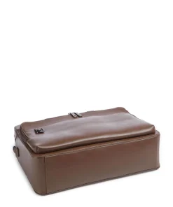 Boston Aktentasche 15″ Lederimitat dunkelbraun