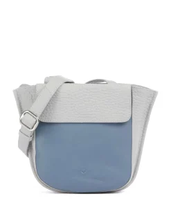 Boston Lorna Umhängetasche genarbtes Leder hellgrau