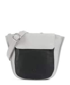 Boston Lorna Umhängetasche genarbtes Leder hellgrau