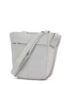 Boston Lorna Umhängetasche genarbtes Leder hellgrau