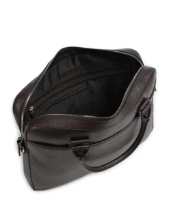 Bosun Aktentasche 15″ genarbtes Rindsleder dunkelbraun