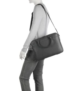 Bosun Aktentasche 15″ genarbtes Rindsleder dunkelgrau