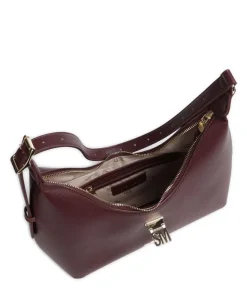 BOVIE Schultertasche Lederimitat wein