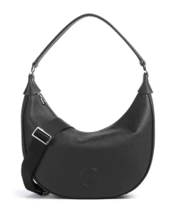 Bozen Ite Beuteltasche genarbtes Rindsleder schwarz