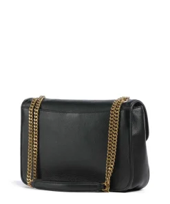 Bradley Medium Schultertasche genarbtes Rindsleder schwarz