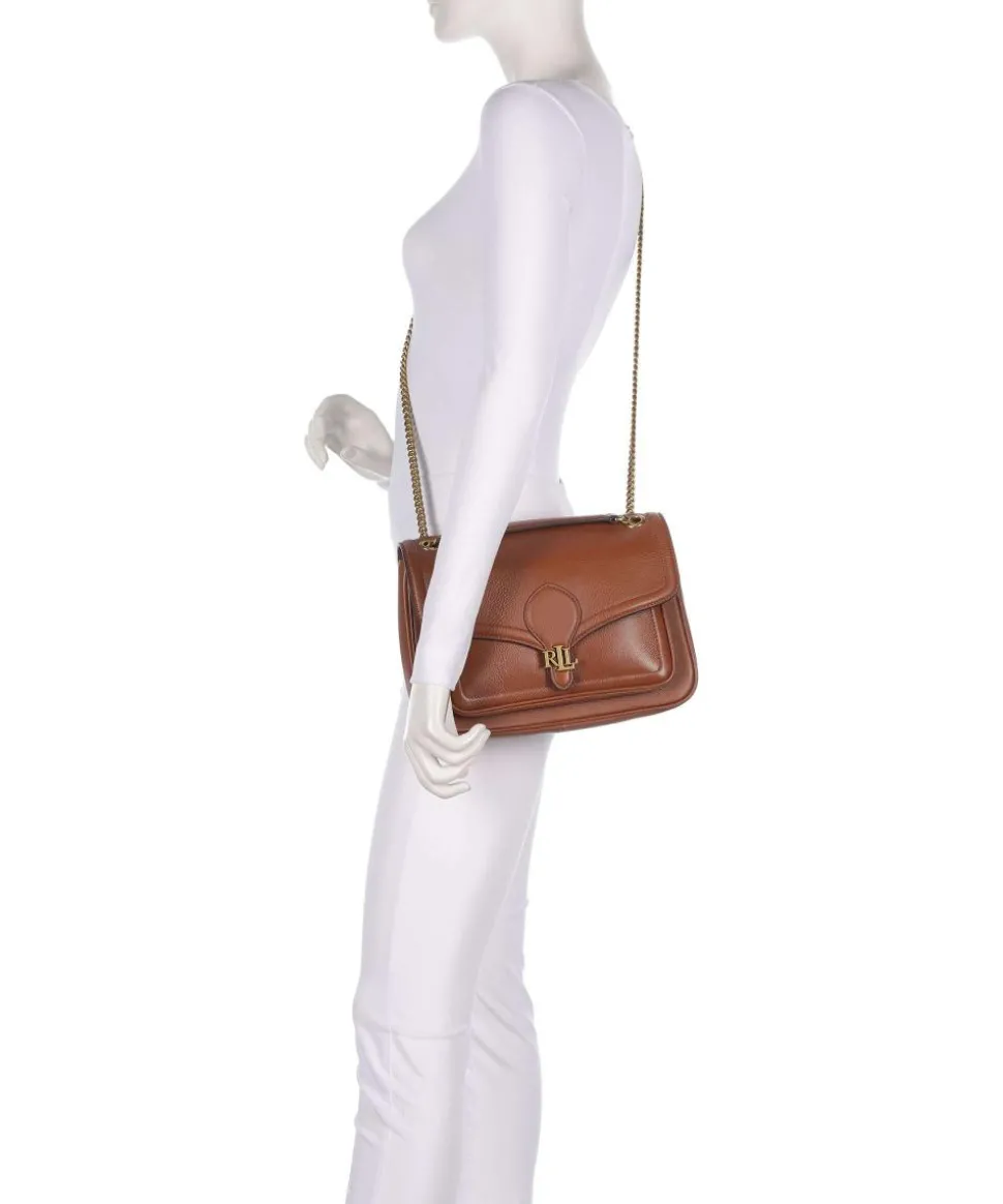 Bradley Medium Schultertasche genarbtes Rindsleder tan