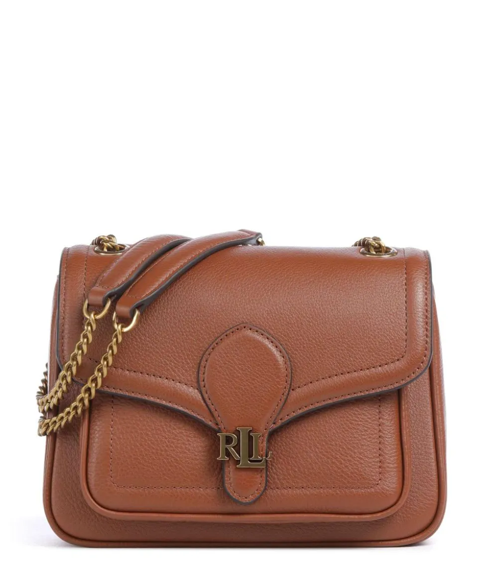 Bradley Small Schultertasche genarbtes Rindsleder braun