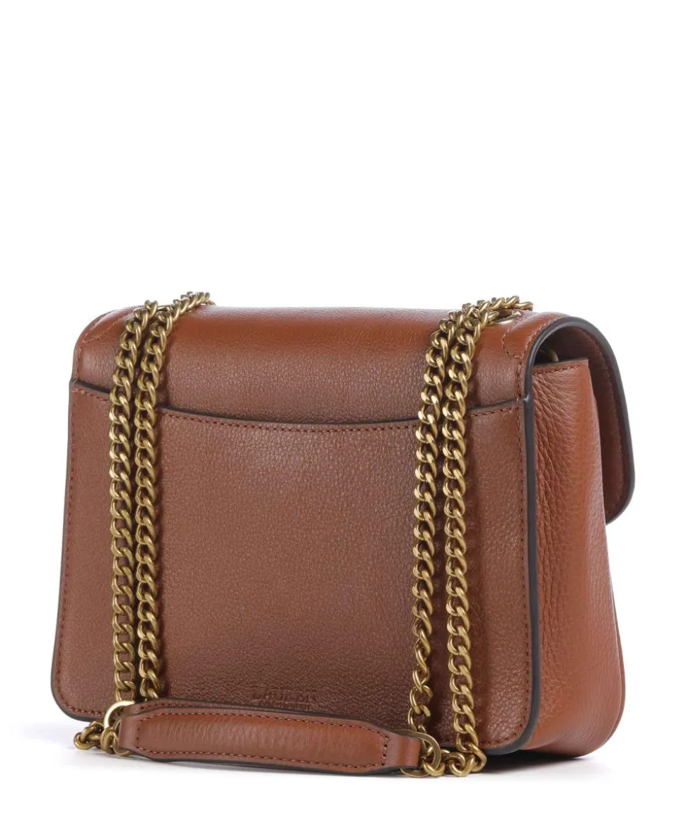 Bradley Small Schultertasche genarbtes Rindsleder braun