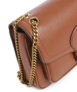 Bradley Small Schultertasche genarbtes Rindsleder braun