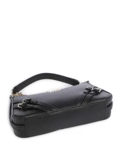 Bramina Schultertasche Lederimitat schwarz