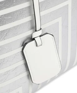 Brasilia Shopper Lederimitat silber