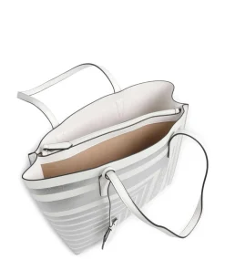 Brasilia Shopper Lederimitat silber