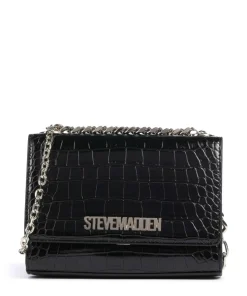 BRAYE Schultertasche Lederimitat schwarz