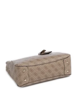 Brenton Handtasche Lederimitat hellbraun