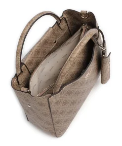 Brenton Handtasche Lederimitat hellbraun