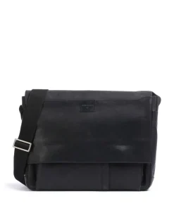 Brick Lane jeremy Aktentasche 15″ fein genarbtes Leder schwarz