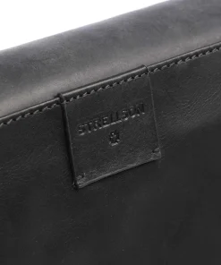 Brick Lane Umhängetasche Leder schwarz