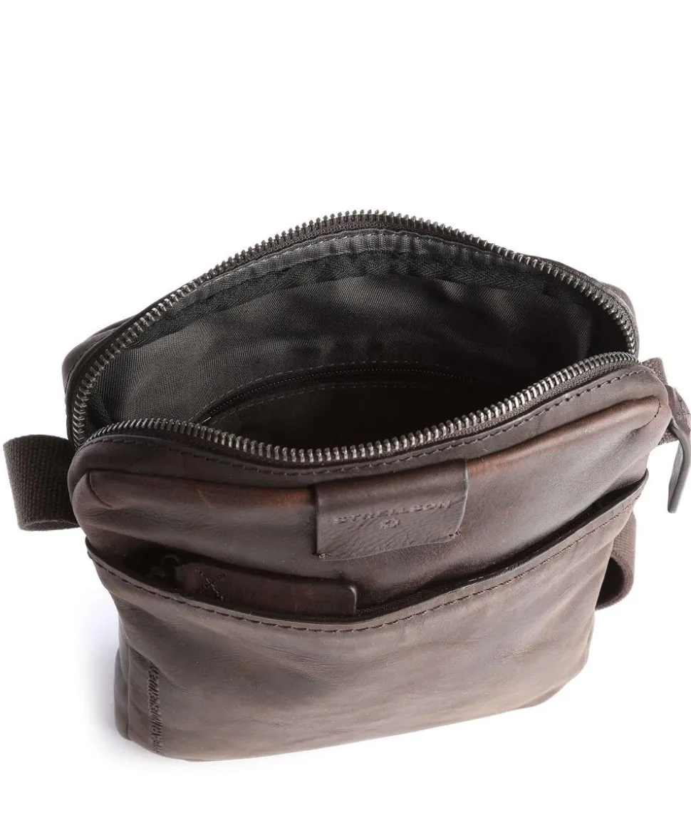 Brick Lane Umhängetasche Leder dunkelbraun