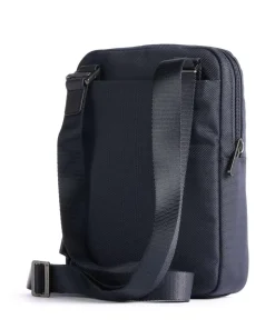 Brief 2 Umhängetasche recyceltes Nylon dunkelblau