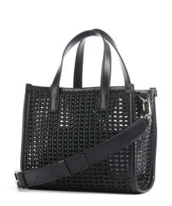 Brigitta Handtasche Lederimitat schwarz