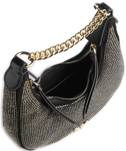 Brioche Mini Schultertasche Textil schwarz