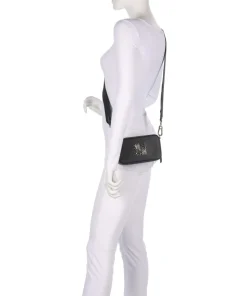 BRISA Umhängetasche Lederimitat schwarz